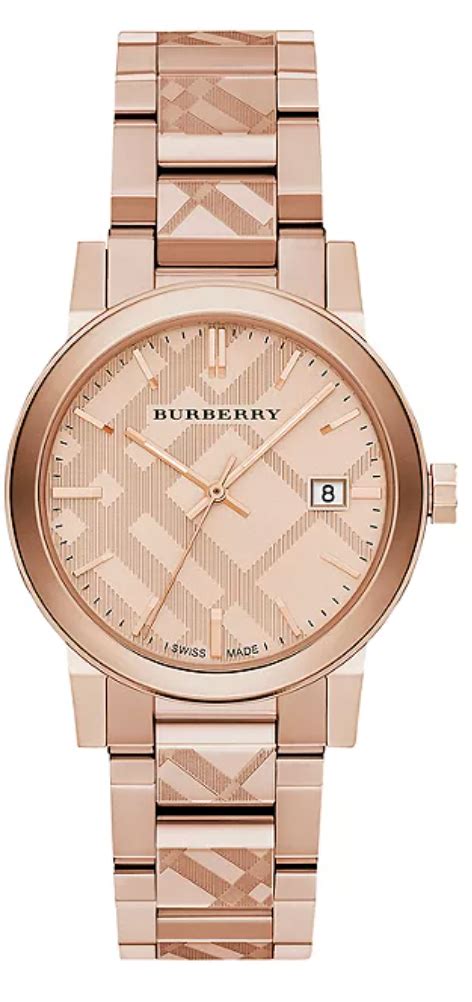 Burberry Unisex Watch The City 38mm Engraved .